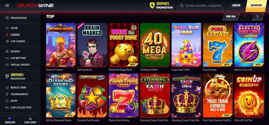 Top legal Canadian online casino.