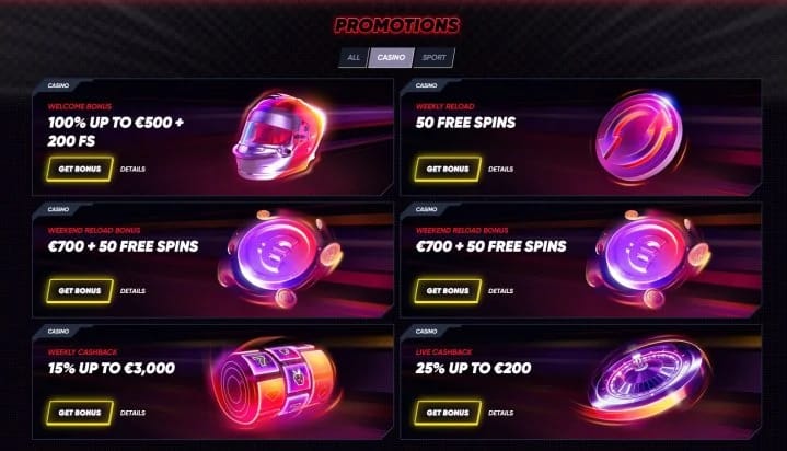 Legal Canadian online casino promotion